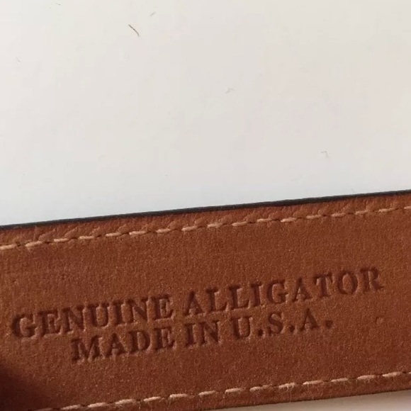 Brooks Brothers authentic alligator belt strap - Picture 6 of 8